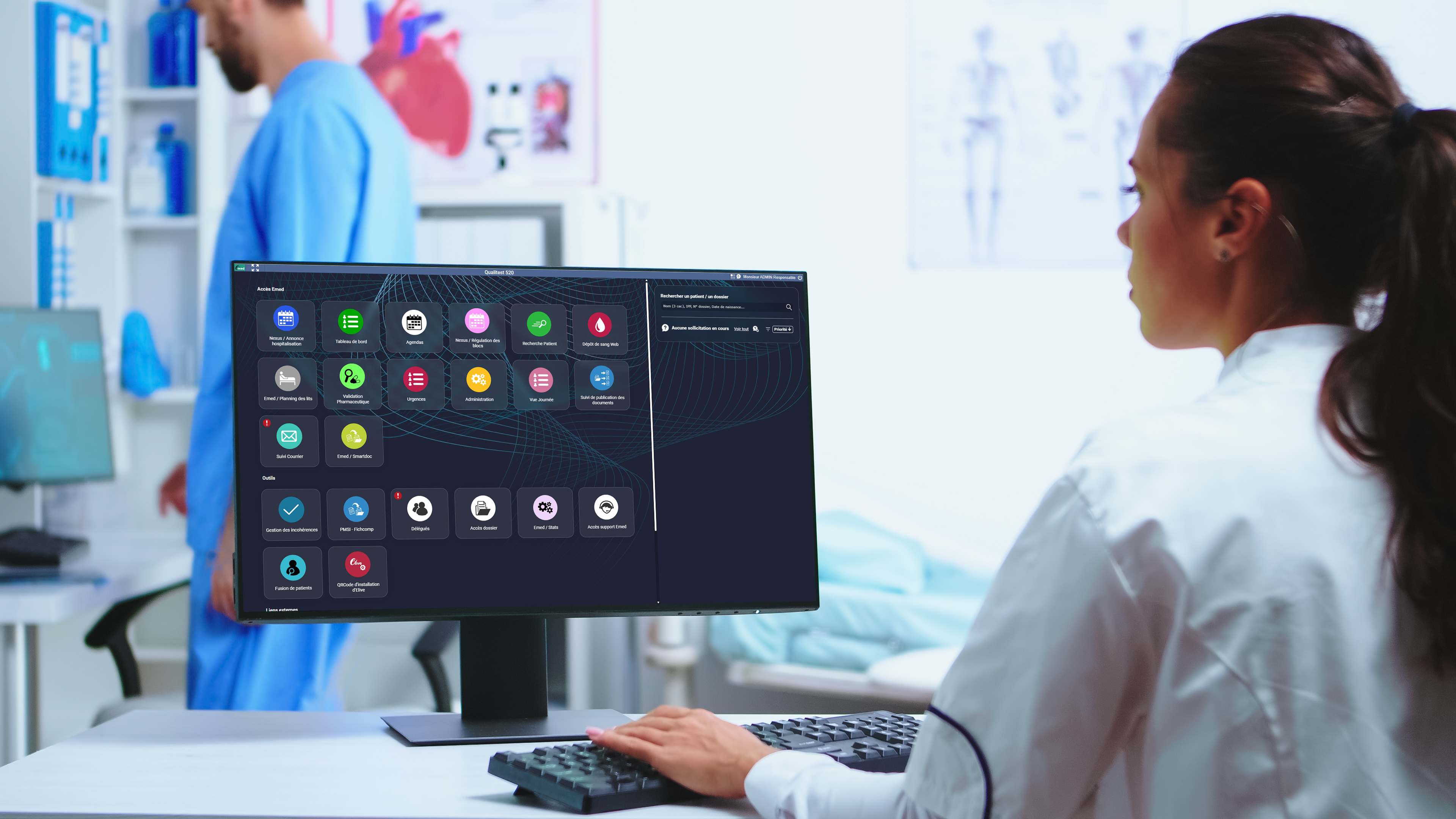 Emed – écran d’accueil DPI